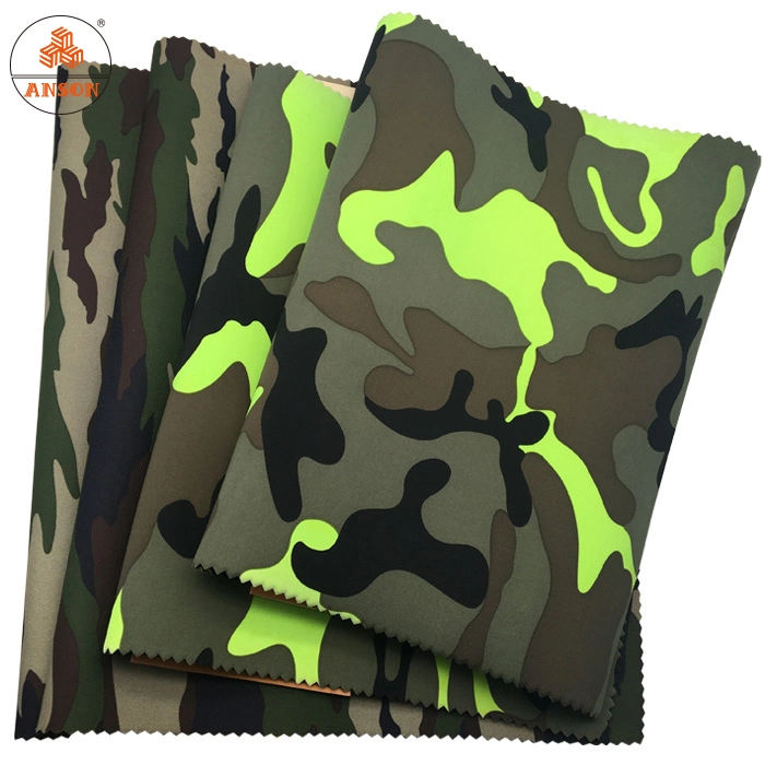 Waterproof 3mm Camouflage Pattern Digital Printing Jersey Fabric Neoprene for Bags
