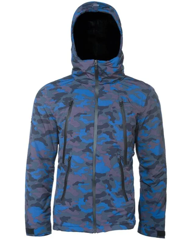 Recycled Polyester 4-Way Elastic TPU Bonding Camouflage Printed Soft Shell Outwear Fabric