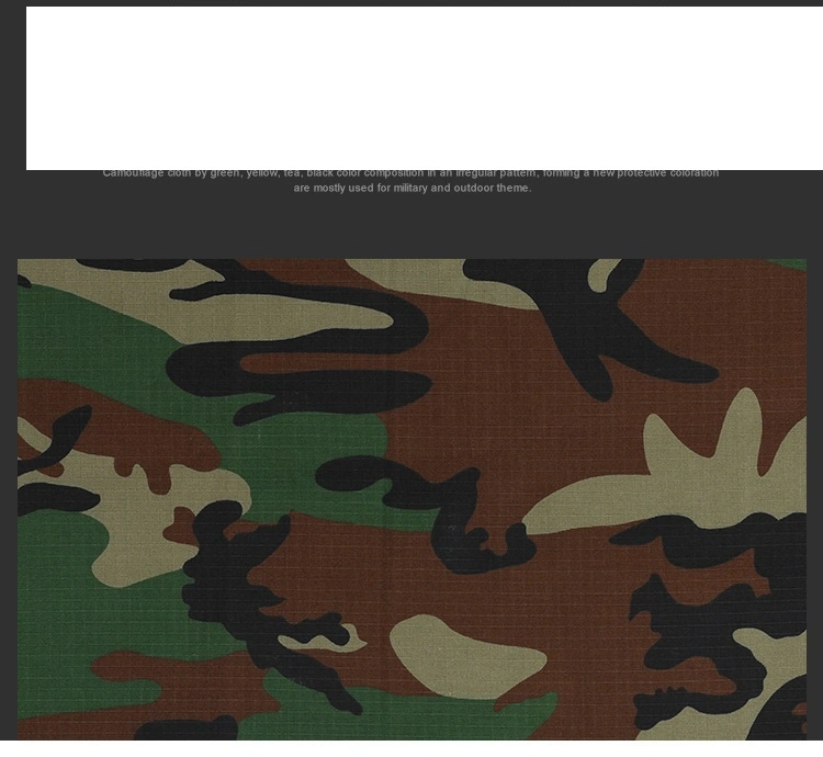 Factory Direct Sales Jungle Waffle Tear Proof Camouflage Cloth Polyester Cotton Blended Overalls Fabric Camouflage Cloth Wholesale