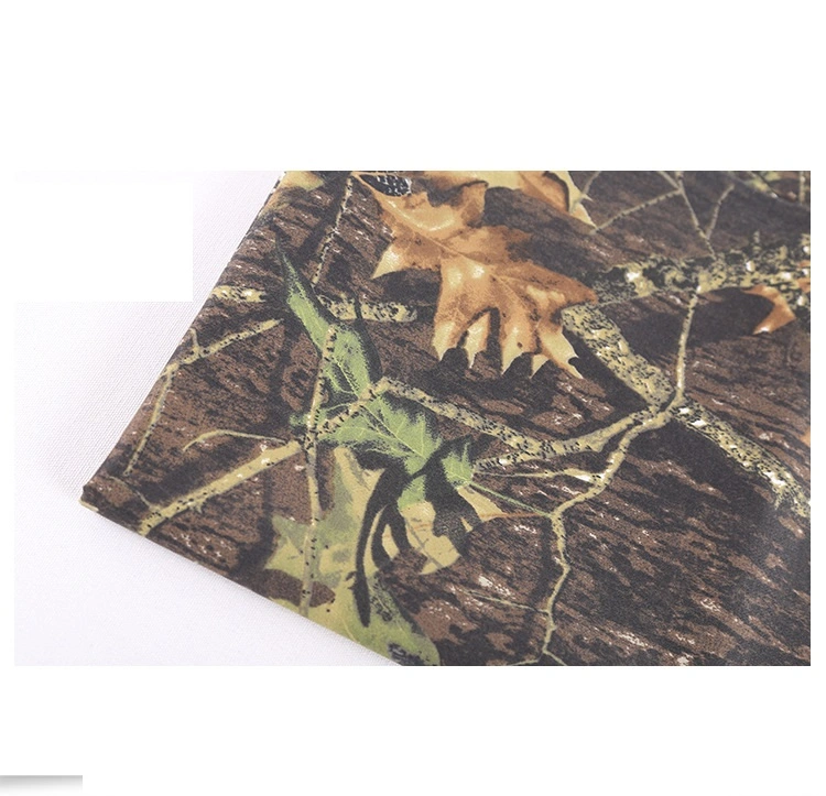 Manufacturer Direct Selling Outdoor Hat Polyester Cotton Interwoven Tree Camouflage Yarn Card Cloth in Stock